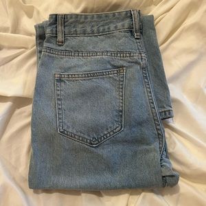 SHEIN PETITE Slant Pocket Straight Leg Jeans